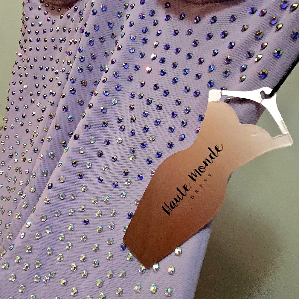 Haute Monde Purple Embellished Dress